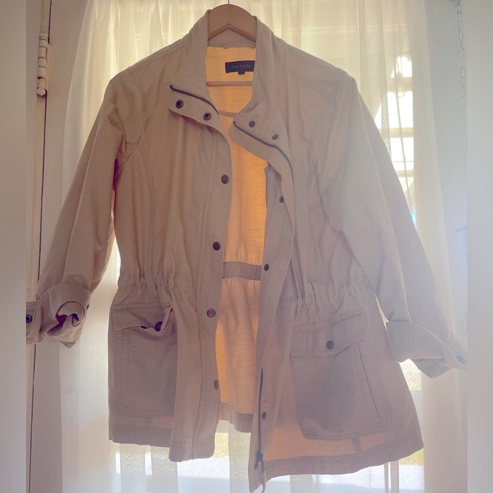 Talbots Womens trench coat Size M